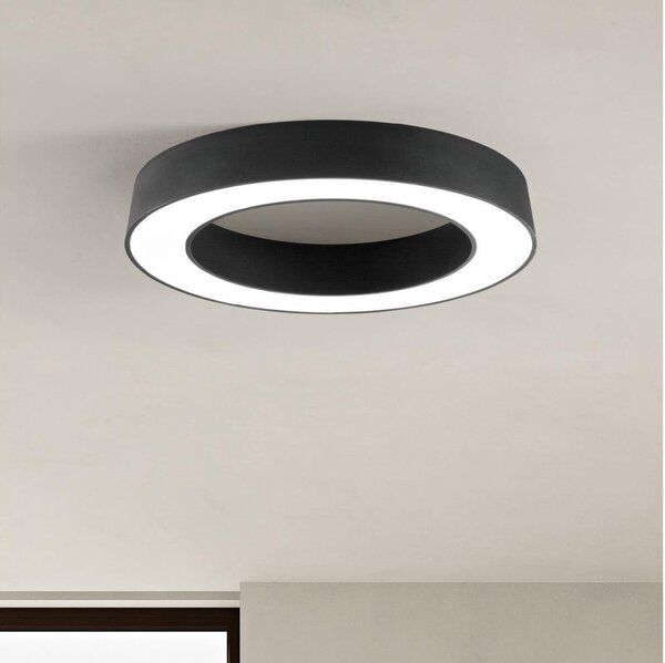 Ondaluce - димируемо LED таванно осветително тяло GLOBUS LED/80W/230V Ø 100 cm черно