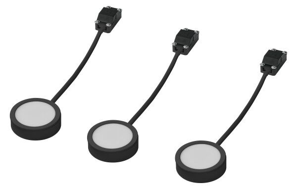 Osram - Комплект 3x LED подшкафно осветително тяло UNDERCABINET LED/3W/230V 3000K черно