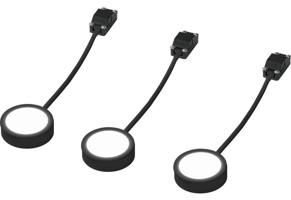 Osram - Комплект 3x LED подшкафно осветително тяло UNDERCABINET LED/3W/230V 3000K черно