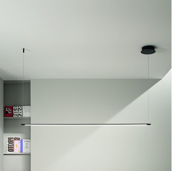 Ondaluce - LED димируема висяща лампа на кабел GENIUS LED/28W/230V черна