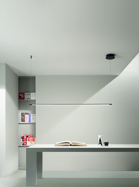 Ondaluce - LED димируема висяща лампа на кабел GENIUS LED/28W/230V черна