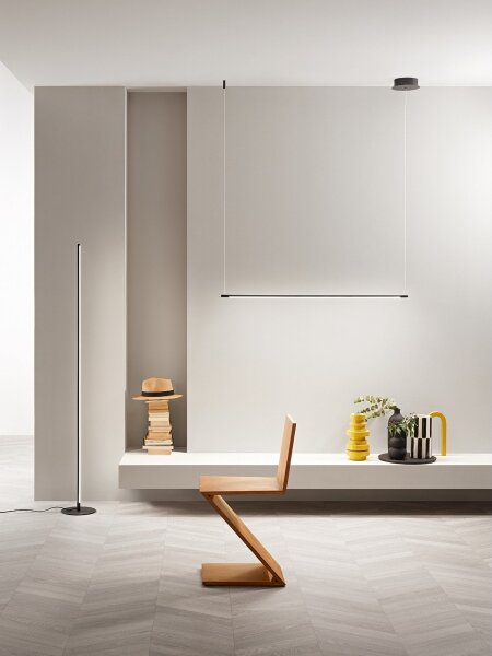 Ondaluce - LED димируема висяща лампа на кабел GENIUS LED/28W/230V черна