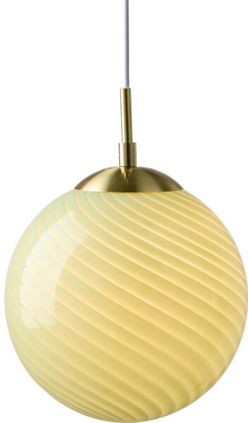 Halo Design 748525 - Висяща лампа на кабел CANDY 1xE27/25W/230V диаметър 25 см, зелен/месинг