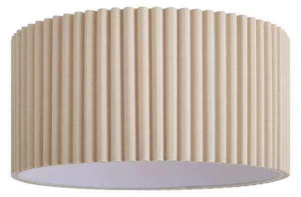 Абажур Джапанди от бежов лен 50/50/25 - Scalloped Single
