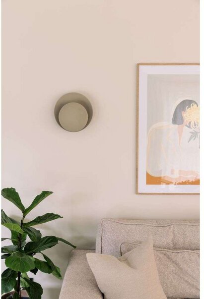 Globen Lighting стенна лампа ORBIT, бежова, Ø 30 cm, Бежов, Дневна/трапезария, Метал, Дизайн