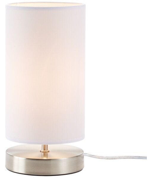 Brilliant - Настолна лампа CLARIE 1xE14/40W/230V матов хром/бял
