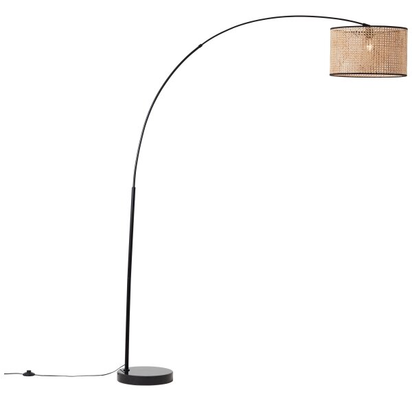 Brilliant - Подова лампа WILEY 1xE27/60W/230V черна/бежова