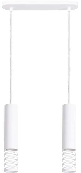 Sollux SL.1687 - Пендел LAMI 2xGU10/10W/230V бял