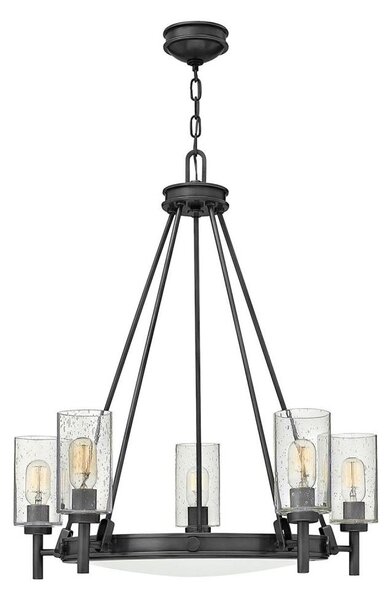 Hinkley HK-COLLIER5-BX - Полилей на верига COLLIER 5xE27/40W/230V, Ø 68,5 см