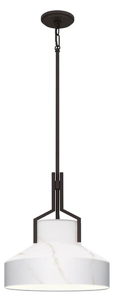 Quoizel QZ-BRECKEN-2P-OZ-ABG - Полилей BRECKEN 2xE27/60W/230V черен/мраморен декор