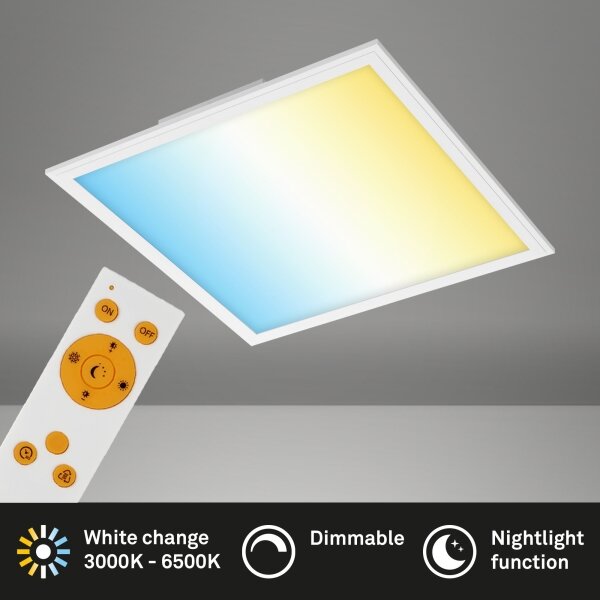 Briloner 7179-016 - LED Димируем плафон PIATTO LED/24W/230V + д.у