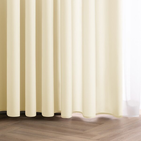 Dimout перде в цвят слонова кост 140x250 cm Carli Tie – Restilo