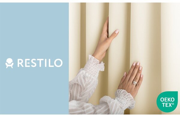 Dimout перде в цвят слонова кост 140x250 cm Carli Tie – Restilo