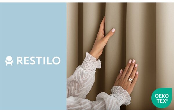 Бежово затъмняващо перде 140x250 cm Carli Tie – Restilo