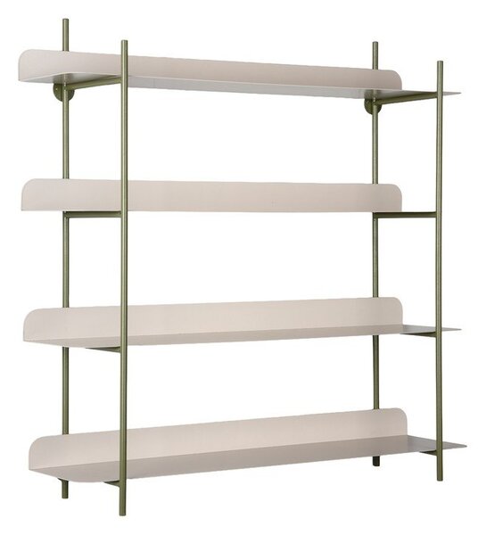 Зелен/сив на няколко нива метален стенен рафт 60 cm Reina Cuatro – PT LIVING