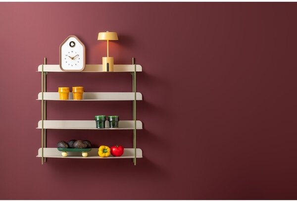 Зелен/сив на няколко нива метален стенен рафт 60 cm Reina Cuatro – PT LIVING
