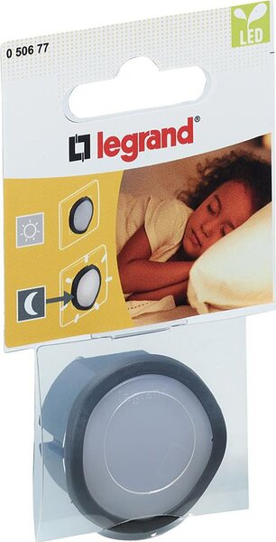 Legrand Лампа за контакт LED 0,06W черна 220V + димиране - 050677