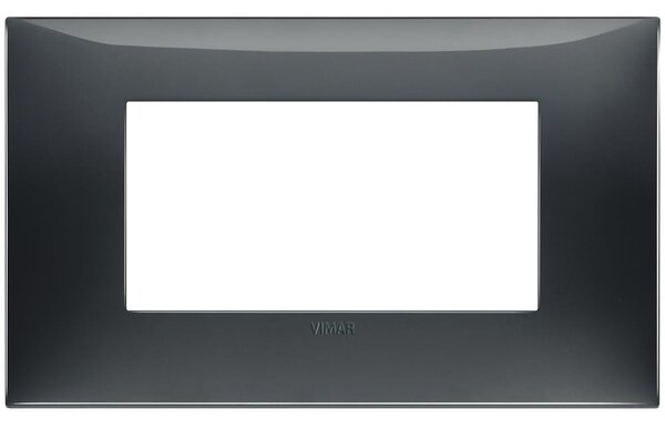 VIMAR 09674.03 Декоративна рамка 4M за 4M конзола, технополимер, Сив гланц, NEVE UP