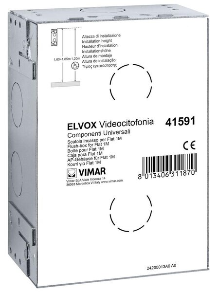 VIMAR 41591 1-модулна конзола за с. м. поцинкована стомана за входни панели Patavium и Steely