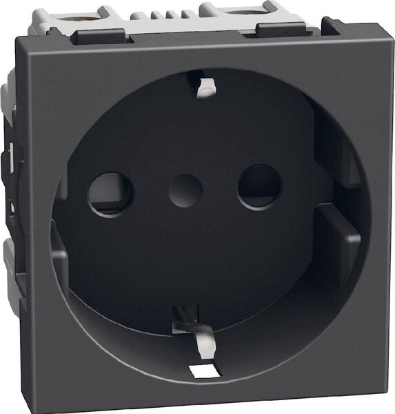 Bticino Контакт ШУКО 2P+E 16A с детска защита 2 мод. цвят Графит Light Now Bticino YD4141
