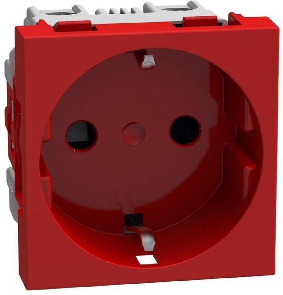 Bticino Контакт ШУКО 2P+E 16A с детска защита 2 мод. цвят Червен Light Now Bticino Y4141R
