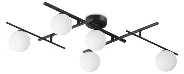 Ideal lux ® Плафон | ATLAS PL5 NERO | G9 max 5 x 4W | IP20 - 328218