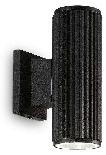 Ideal lux ® Аплик | BASE AP2 NERO | GU10 max 2 x 28W | IP44 - 129433