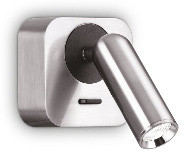 Ideal lux ® Аплик | BEAN AP SQUARE NICKEL | LED 3W | IP20 - 260679