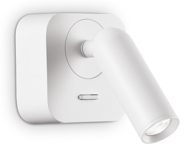 Ideal lux ® Аплик | BEAN AP SQUARE BIANCO | LED 3W | IP20 - 260648