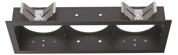Ideal lux ® Рамка за LED луна | BENTO CORNICE RETTANGOLARE TRIPLA NERO | - 280240