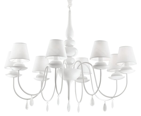 Ideal lux ® Полилей | BLANCHE SP8 BIANCO | E14 max 8 x 40W | IP20 - 035574