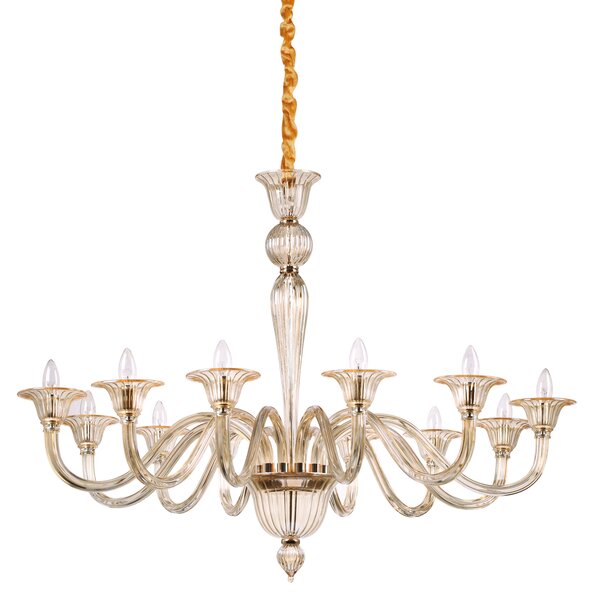 Ideal lux ® Полилей | BRIGITTA SP12 AMBRA | E14 max 12 x 40W | IP20 - 199405