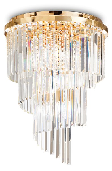 Ideal lux ® Плафон | CARLTON PL12 ORO | E14 max 12 x 40W | IP20 - 213507