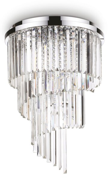 Ideal lux ® Плафон | CARLTON PL12 CROMO | E14 max 12 x 40W | IP20 - 168937