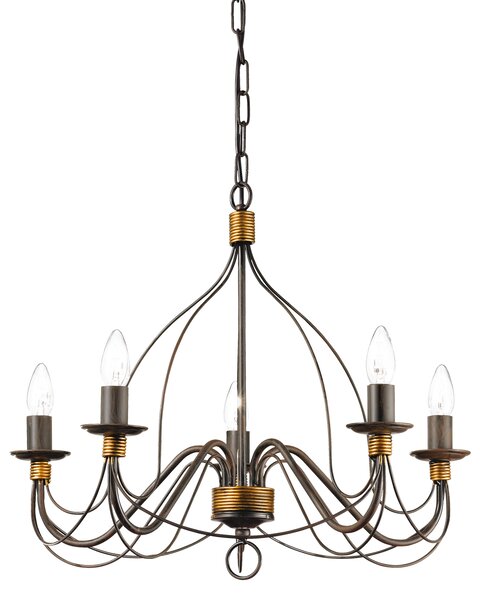 Ideal lux ® Полилей | CORTE SP5 RUGGINE | E14 max 5 x 40W | IP20 - 057187