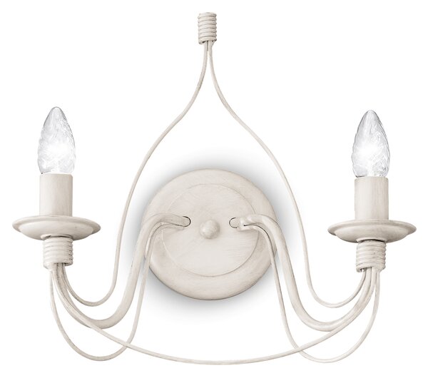 Ideal lux ® Аплик | CORTE AP2 BIANCO | E14 max 2 x 40W | IP20 - 028460