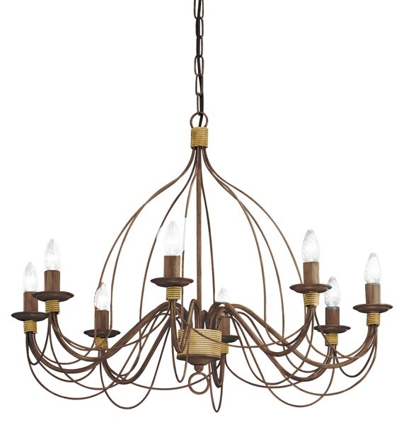 Ideal lux ® Полилей | CORTE SP8 RUGGINE | E14 max 8 x 40W | IP20 - 057194