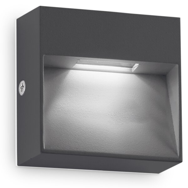 Ideal lux ® Аплик | DEDRA AP BIG ANTRACITE | LED 1,5W | IP65 - 316871