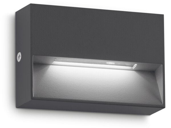Ideal lux ® Аплик | DEDRA AP SMALL ANTRACITE | LED 1,5W | IP65 - 328645