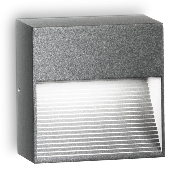 Ideal lux ® Аплик | DOWN AP1 ANTRACITE | G9 max 1 x 28W | IP44 - 122045