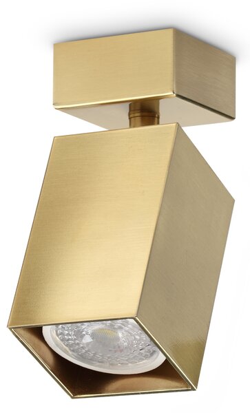 Ideal lux ® Аплик | DYNAMITE AP1 SQUARE OTTONE | GU10 max1 x 28W | IP20 - 371214