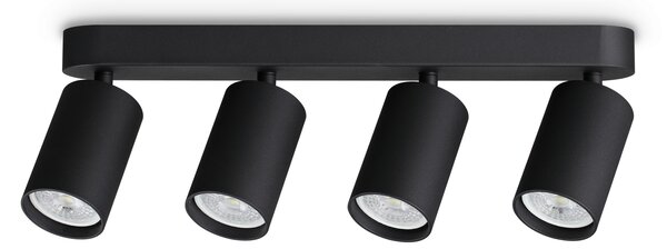 Ideal lux ® Спот | DYNAMITE PL4 LINEAR ROUND NERO | GU10 max4 x 28W | IP20 - 371344