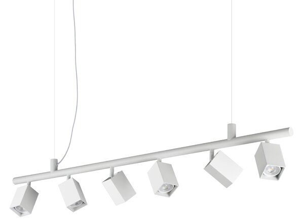 Ideal lux ® Полилей | DYNAMITE SP6 SQUARE BIANCO | GU10 max6 x 28W | IP20 - 367460
