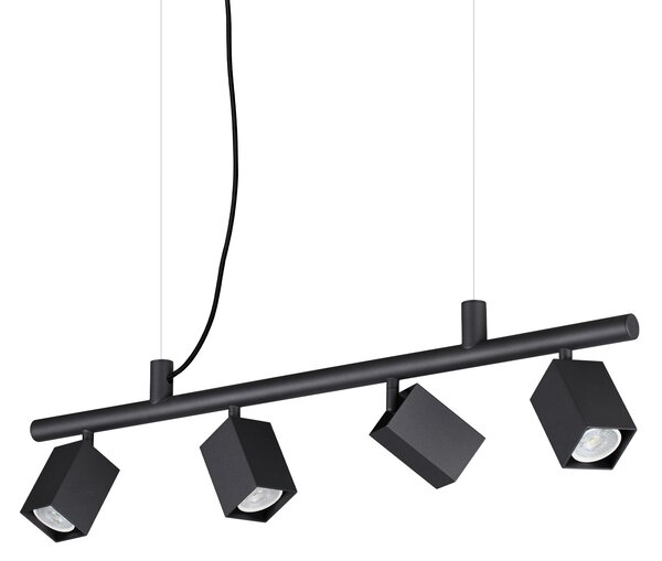 Ideal lux ® Полилей | DYNAMITE SP4 SQUARE NERO | GU10 max4 x 28W | IP20 - 371382