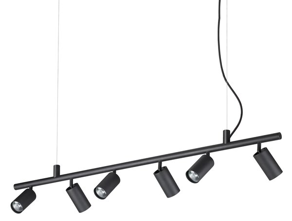 Ideal lux ® Полилей | DYNAMITE SP6 ROUND NERO | GU10 max6 x 28W | IP20 - 231396