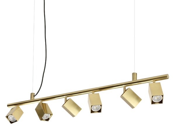 Ideal lux ® Полилей | DYNAMITE SP6 SQUARE OTTONE | GU10 max6 x 28W | IP20 - 371429