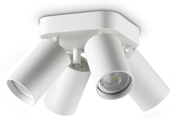 Ideal lux ® Спот | DYNAMITE PL4 ROUND BIANCO | GU10 max4 x 28W | IP20 - 367439