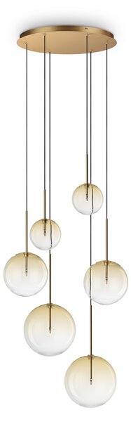 Ideal lux ® Полилей | EQUINOXE SP6 AMBRA SFUMATO | G4 max 6 x 2W | IP20 - 345406