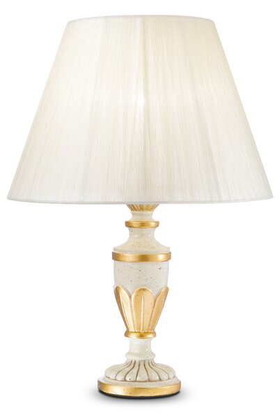 Ideal lux ® Настолна лампа | FIRENZE TL1 BIANCO | E14 max 1 x 40W | IP20 - 012889