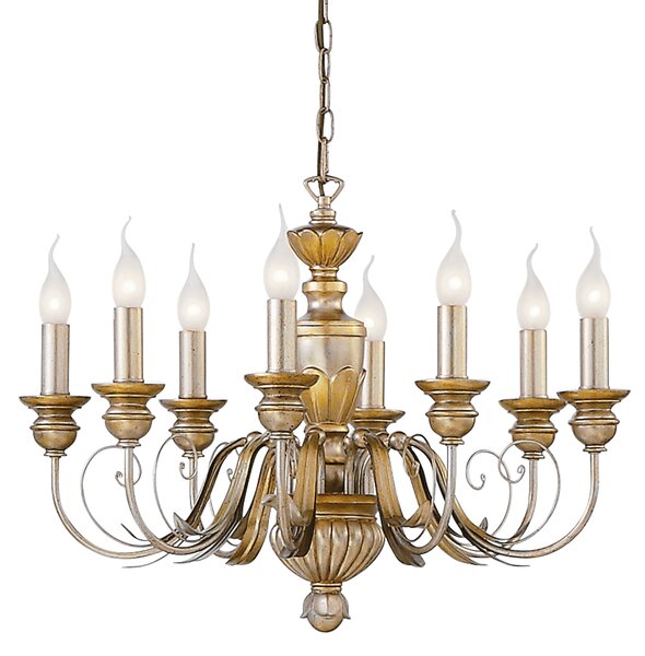 Ideal lux ® Полилей | FIRENZE SP8 ORO | E14 max 8 x 40W | IP20 - 020839